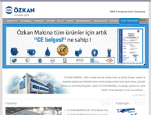 Tablet Screenshot of oz-kan.com.tr